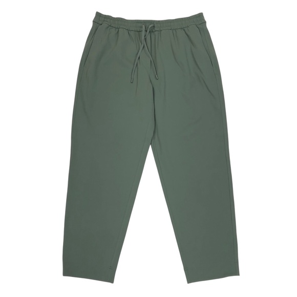 Lululemon Tapered Leg Mid Rise 7/8 Pant Large 27" Inseam Luxtreme Dark Forest - Picture 1 of 9